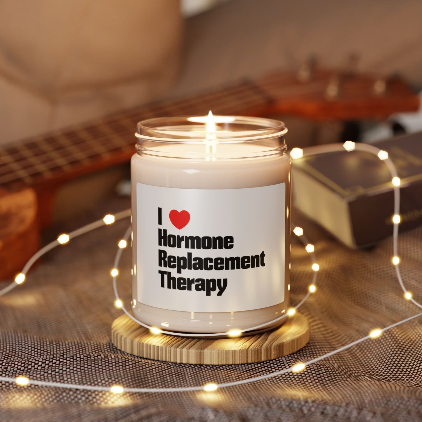 I heart hormone replacement therapy HRT bio-identical Scented & unscented Soy Candle, 9oz