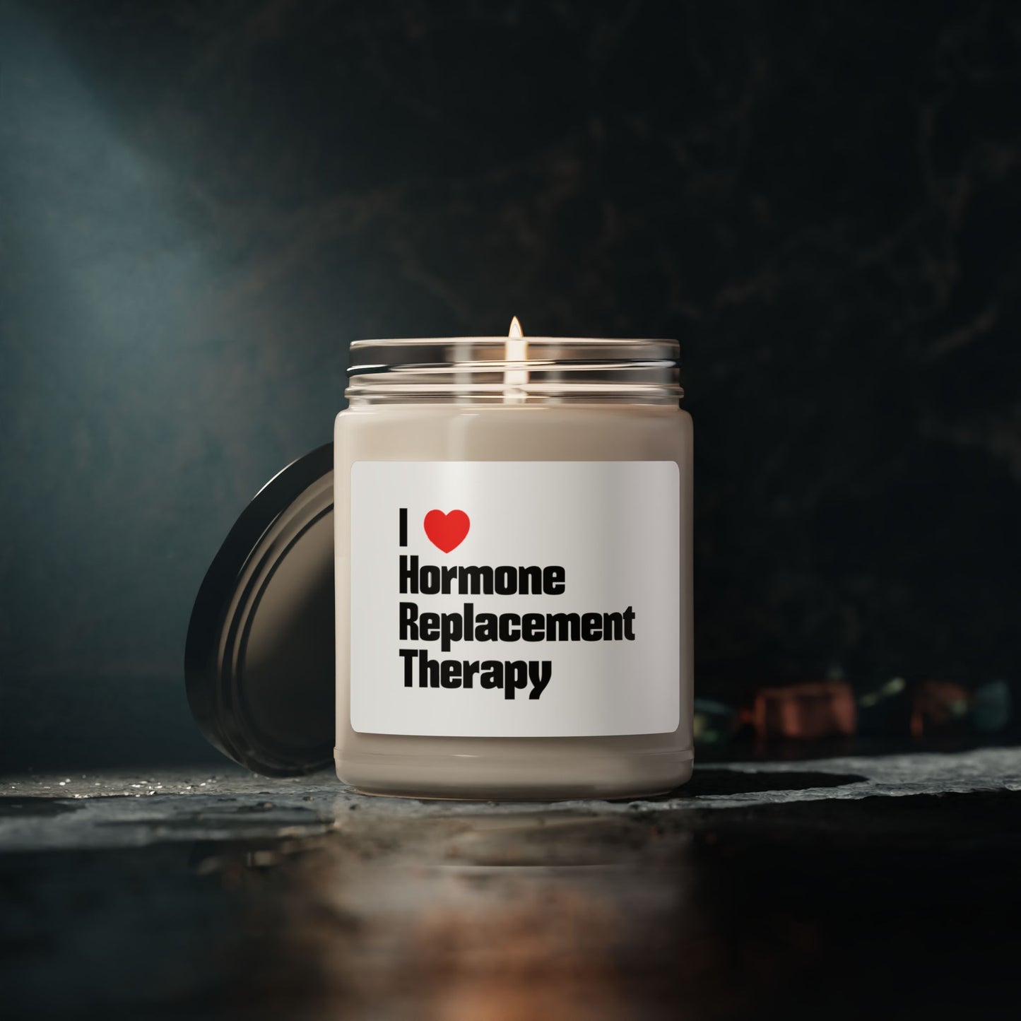 I heart hormone replacement therapy HRT bio-identical Scented & unscented Soy Candle, 9oz