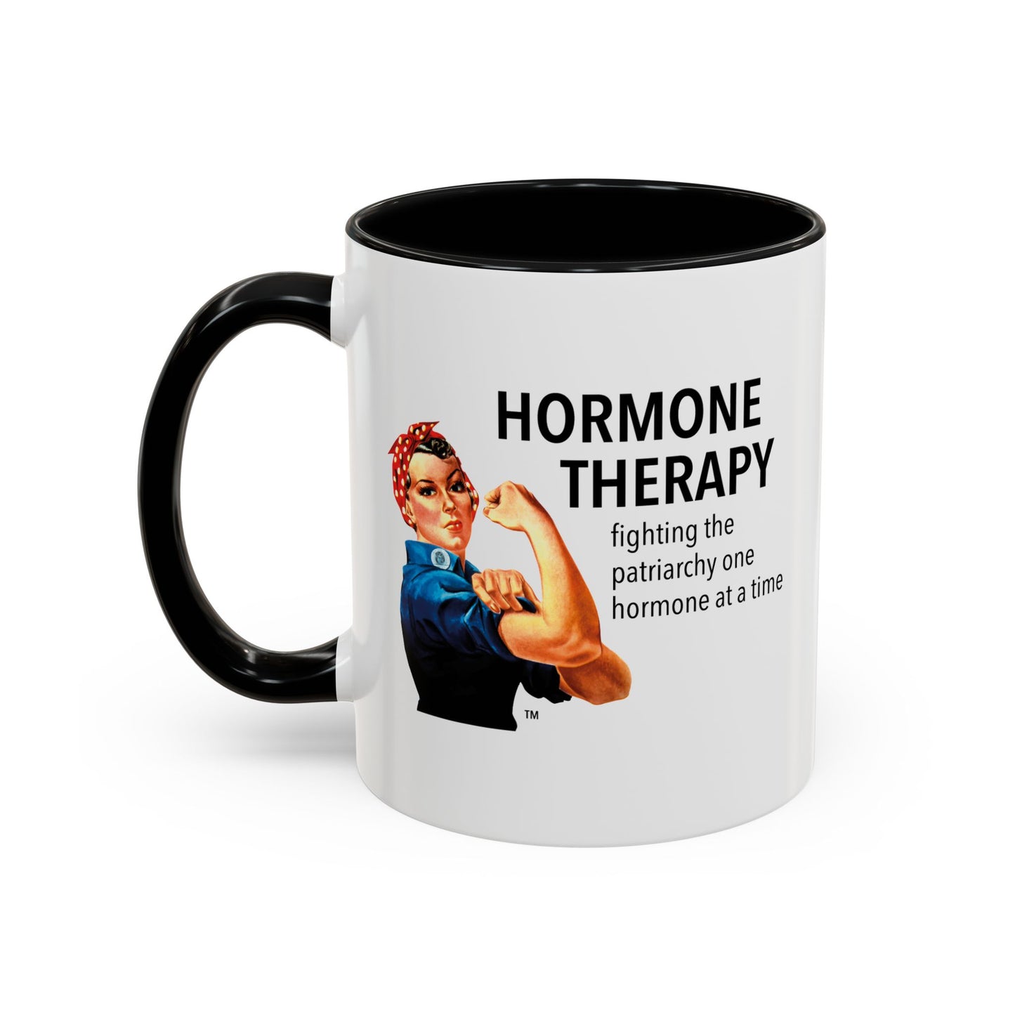 Rosie Riveter Hormone Therapy, fighting the patriarchy one hormone at a time mug