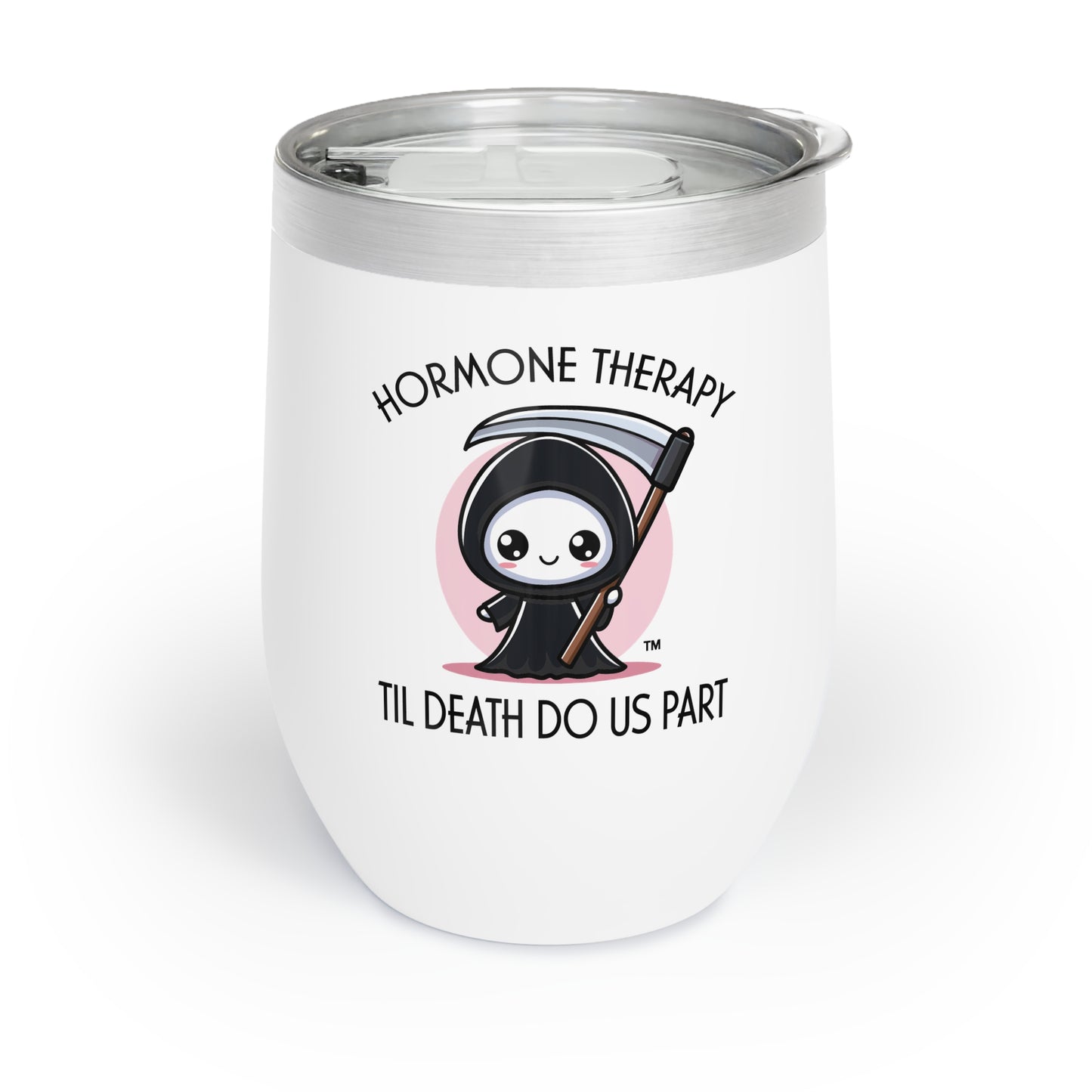 Hormone Therapy Til Death Do Us Part Wine Tumbler menopuase HRT gift for wife hormones