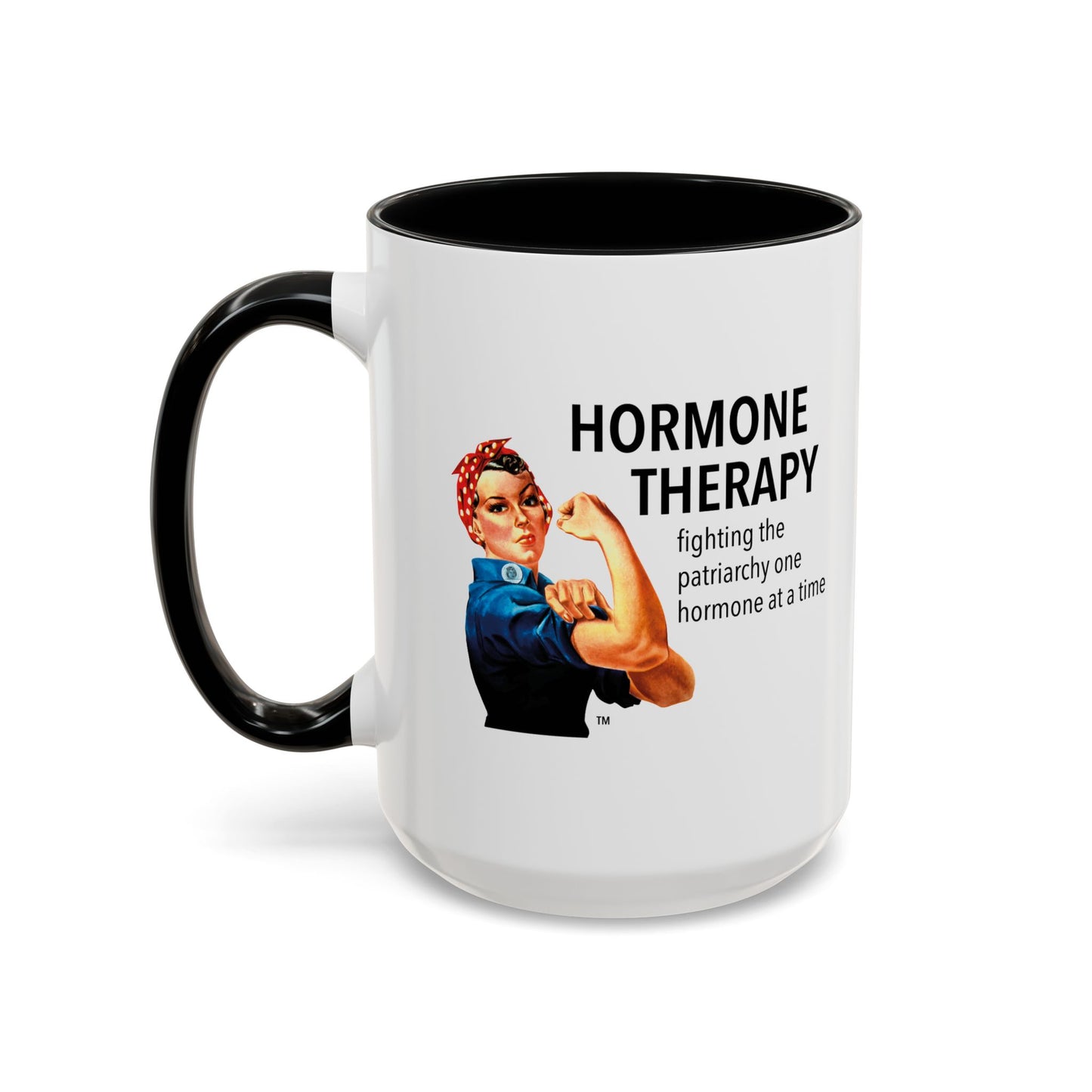 Rosie Riveter Hormone Therapy, fighting the patriarchy one hormone at a time mug