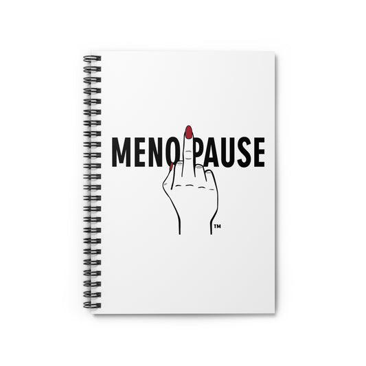 Menopause Finger Notebook menopuase HRT BHRT humor